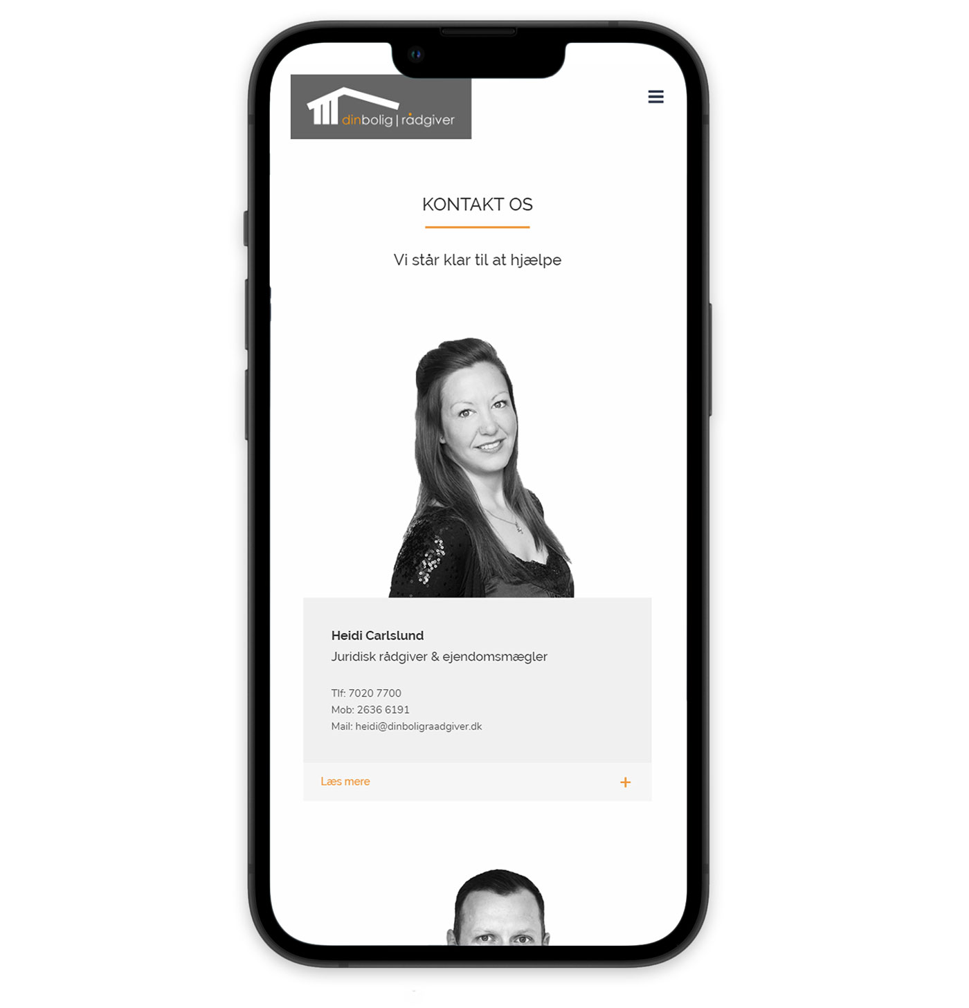 Mobil version af Kontaktside til Din boligrådgiver